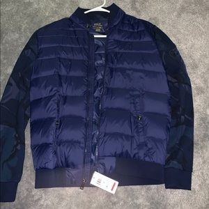 Men’s Navy Camo Polo Jacket